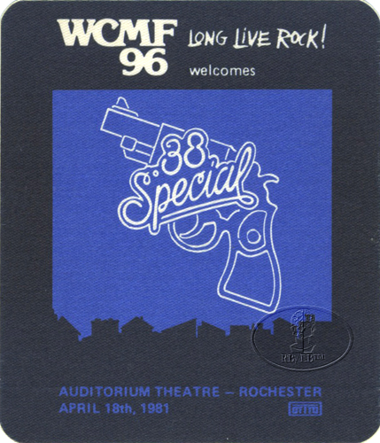 .38 SPECIAL 1981 WCMF Radio Promotional Pass Rochester