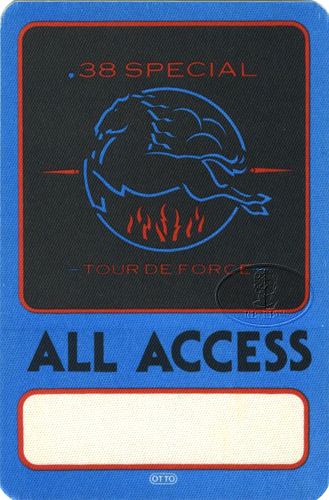 .38 SPECIAL 1984 ALL ACCESS Backstage Pass blue