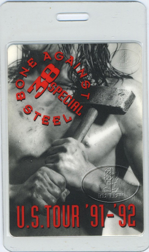.38 SPECIAL 1991-92 Laminated Backstage Pass