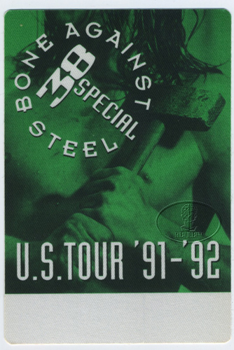 .38 SPECIAL 1991 BONE AGAINST STEEL Backstage Pass grn