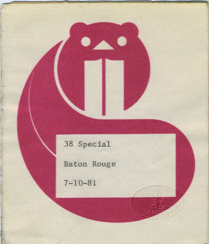 .38 SPECIAL 1981 TOUR Backstage Pass Baton Rouge