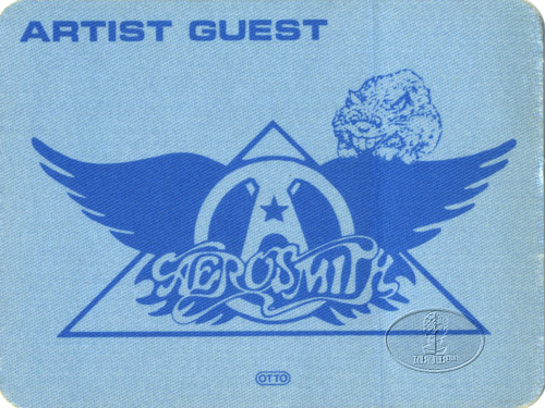 AEROSMITH 1983 BACKSTAGE PASS Guest blue