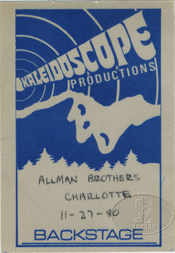 ALLMAN BROTHERS BAND 1980 TOUR Backstage Pass CHARLOTTE