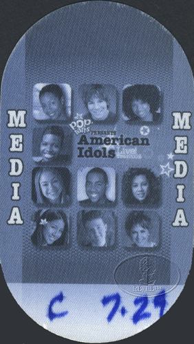 AMERICAN IDOLS 2004 TOUR Backstage Pass CARRIE UNDERWOOD