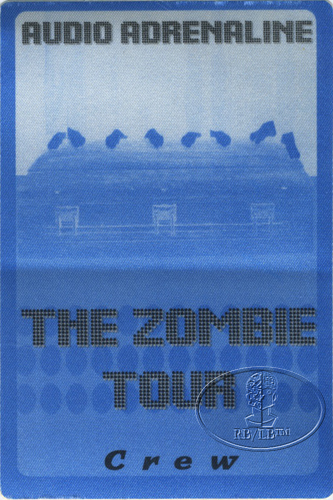 AUDIO ADRENALINE 1997 ZOMBIE TOUR Backstage Pass Crew