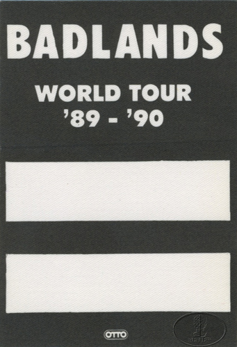 BADLANDS 1989 Backstage Pass BLACK SABBATH