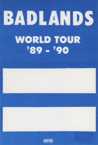 BADLANDS 1989 Backstage Pass BLACK SABBATH