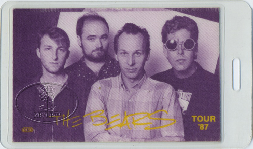 ADRIAN BELEW 1987 Laminated Backstage Pass