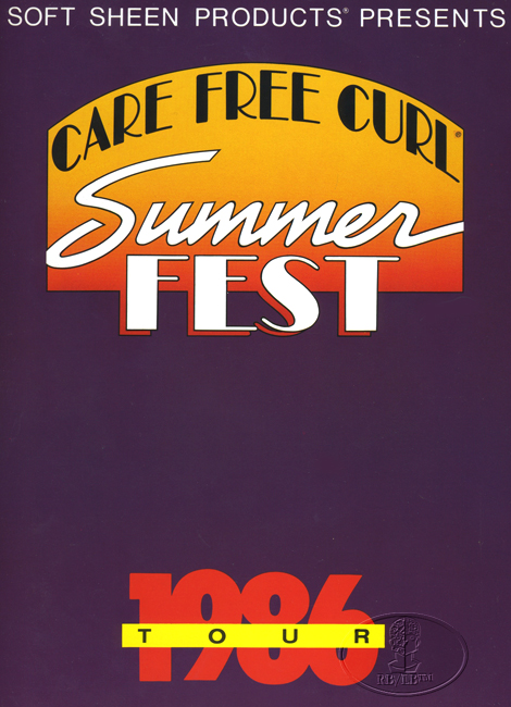 SUPER SOUL 1986 Tour Program Programme MORRIS DAY NEW EDITION