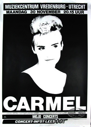 CARMEL 1987 EUROPE TOUR CONCERT POSTER