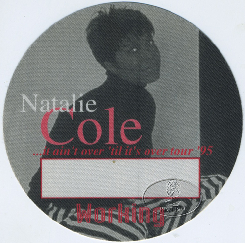 NATALIE COLE 1995 TOUR Backstage Pass