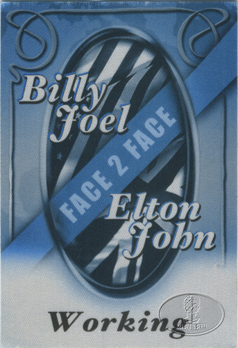 ELTON JOHN & BILLY JOEL 2002 TOUR BACKSTAGE PASS 
