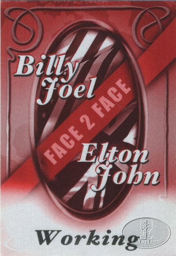 ELTON JOHN & BILLY JOEL 2002 TOUR BACKSTAGE PASS 