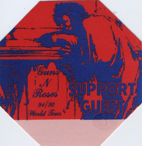 GUNS N' ROSES 1991-92 Backstage Pass GUEST red