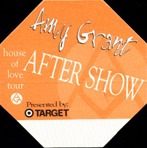 AMY GRANT 1994 HOUSE OF LOVE TOUR Backstage Pass