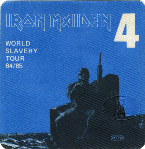 IRON MAIDEN 1984/85 SLAVERY TOUR Backstage Pass blue 4
