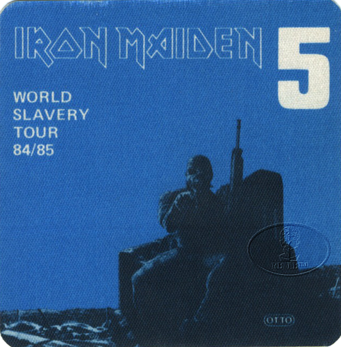 IRON MAIDEN 1984/85 SLAVERY TOUR Backstage Pass blue 5