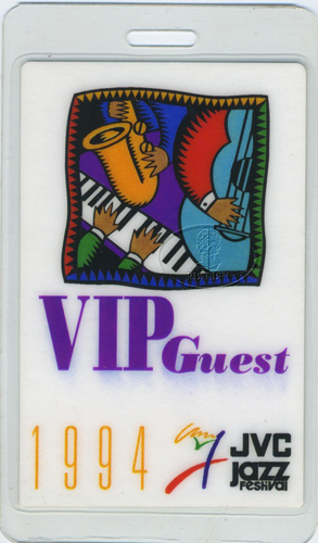 BUDDY GUY JOHN MAYALL JVC JAZZ FEST 1994 LAMINATED BACKSTAGE PASS McCoy Tyner