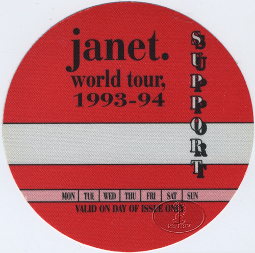 JANET JACKSON 1993-94 Backstage Pass Support