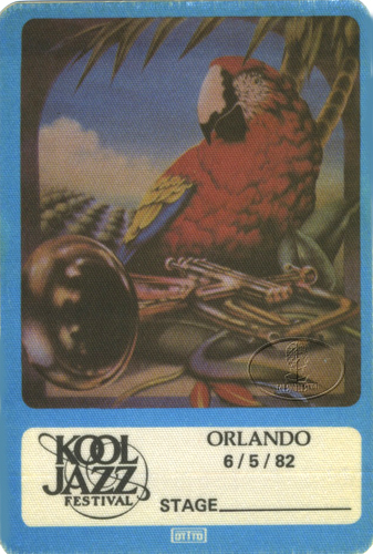 CHUCK BERRY KOOL 1982 JAZZ FESTIVAL BACKSTAGE PASS Spyro Gyra Vasser Clements