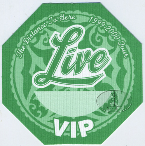 LIVE 1999 DISTANCE TO HERE Backstage Pass VIP green