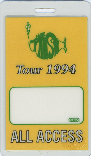 PHISH 1994 LAMINATED BACKSTAGE PASS AAA ylw