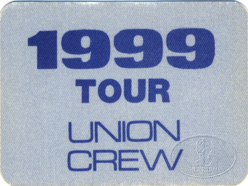PRINCE 1982 "1999" TOUR CREW BACKSTAGE PASS Crew