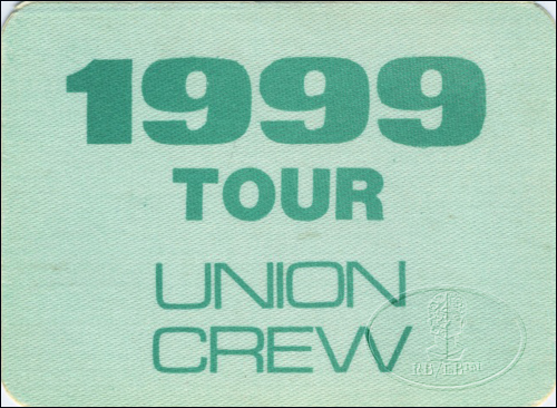 PRINCE 1982 "1999" TOUR CREW BACKSTAGE PASS Crew