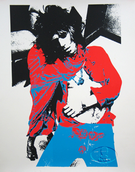 KEITH RICHARDS LEIBOVITZ SILKSCREEN ROLLING STONES 1972