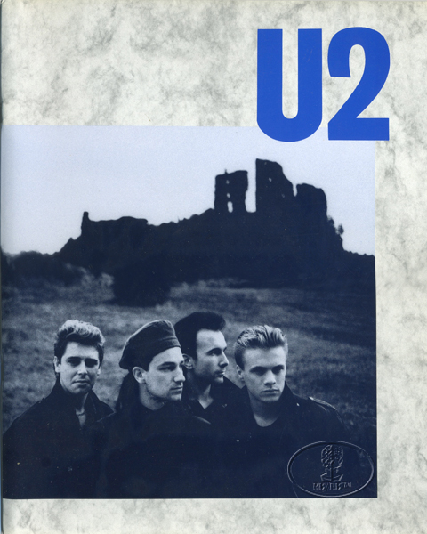 U2 1984 UNFORGETTABLE FIRE Europe/UK/USA Tour Concert Program Programme blue