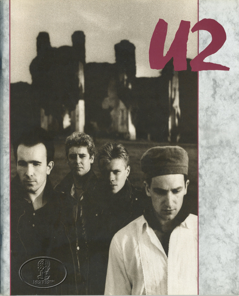 U2 1985 UNFORGETTABLE FIRE USA Tour Concert Program Programme red