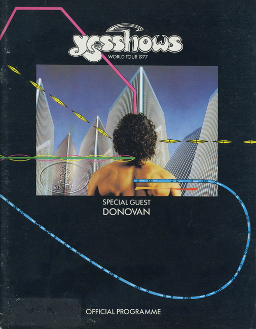 YES 1977 Tour Concert Program Programme Book DONOVAN
