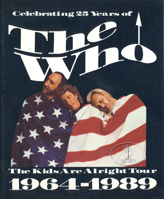 THE WHO 1989 KIDS ARE ALRIGHT Tour Concert Program Tour Book PETE